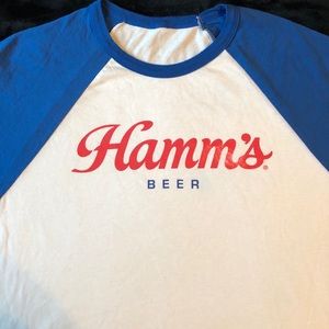Vintage looking Hamms Beer tee